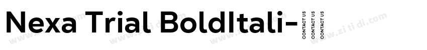 Nexa Trial BoldItali字体转换